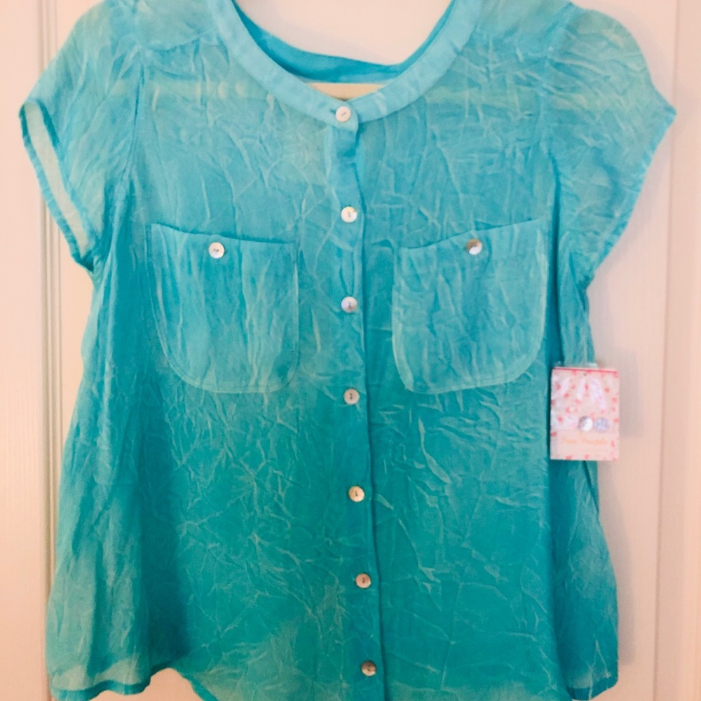 NWT Free People Button down Top